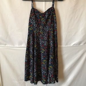 Blue summer flower dress